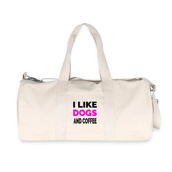 Hunde - Recycelte Canvas-Sporttasche von Stanley/Stella - Naturweiß - Vorne