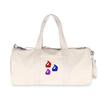 Segelboote - Recycelte Canvas-Sporttasche von Stanley/Stella - Naturweiß - Vorne