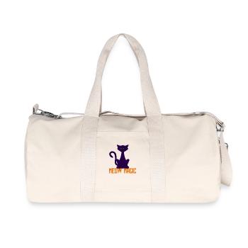 Miaou Silhouette du chat magique - Sac de sport en toile recyclée Stanley/Stella - blanc naturel - Devant