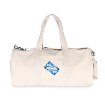 Dynamic Track - Blue - Chaos Art - Recycled Canvas Sports Bag by Stanley/Stella - natural - Front