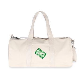 Dynamic Track - Green - Chaos Art - Recycled Canvas Sports Bag by Stanley/Stella - natural - Front
