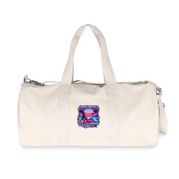 Synthwave Holiday Vibrations 80s - Recycled Canvas Sports Bag by Stanley/Stella - natural - Front