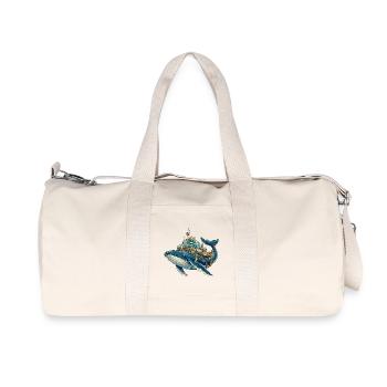 SteampunkWale Unterwasserkosmos - Recycelte Canvas-Sporttasche von Stanley/Stella - Naturweiß - Vorne