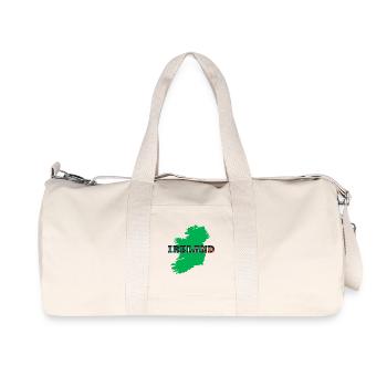 IRELAND ON MAP - Recycled Canvas Sports Bag by Stanley/Stella - natural - Front