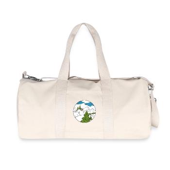 cabane de montagne - Sac de sport en toile recyclée Stanley/Stella - blanc naturel - Devant