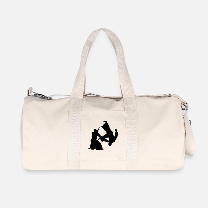 Aikido - Recycelte Canvas-Sporttasche von Stanley/Stella - Naturweiß