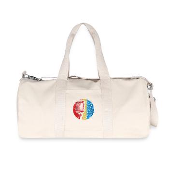 Microphone - Singer - Recycled Canvas Sports Bag by Stanley/Stella - natural - Front