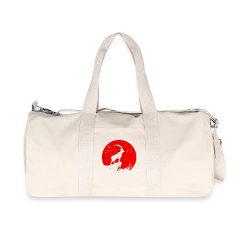 Red Moon and Capricorn - Recycled Canvas Sports Bag by Stanley/Stella - natural - Front