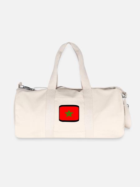 Marokko - Recycelte Canvas-Sporttasche von Stanley/Stella - Naturweiß