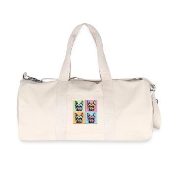 Bulldogs Image Abstract - Recycled Canvas Sports Bag by Stanley/Stella - natural - Front