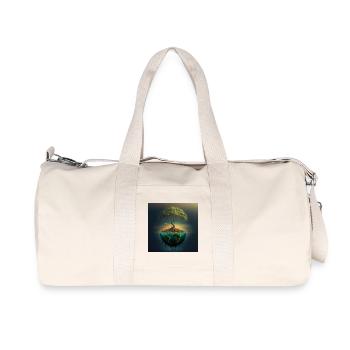 World Tree: Tree over half a sphere - Recycled Canvas Sports Bag by Stanley/Stella - natural - Front