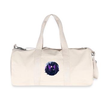 Anime Gothic Moon Girl - Recycled Canvas Sports Bag by Stanley/Stella - natural - Front