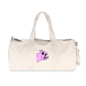Salutation des cochons - Sac de sport en toile recyclée Stanley/Stella - blanc naturel - Devant