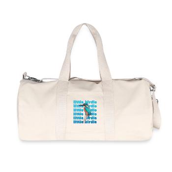 Kingfisher - beautiful blue bird - watercolor painting - Recycled Canvas Sports Bag by Stanley/Stella - natural - Front