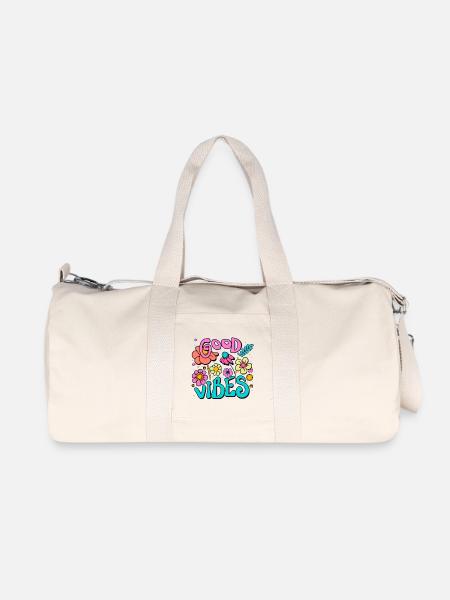Vibes - Recycelte Canvas-Sporttasche von Stanley/Stella - Naturweiß