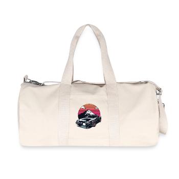 JDM-Auto Japanische Retro-Autorenn-Drift-Legende - Recycelte Canvas-Sporttasche von Stanley/Stella - Naturweiß - Vorne