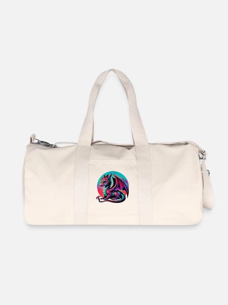 Drache - Recycelte Canvas-Sporttasche von Stanley/Stella - Naturweiß