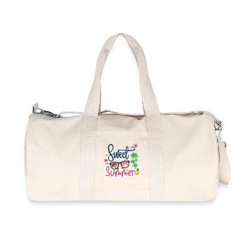 Doux été - Sac de sport en toile recyclée Stanley/Stella - blanc naturel - Devant