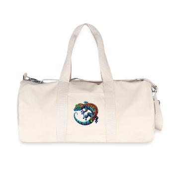 Gecko - Sac de sport en toile recyclée Stanley/Stella - blanc naturel - Devant