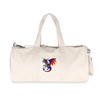 Drache - Recycelte Canvas-Sporttasche von Stanley/Stella - Naturweiß - Vorne