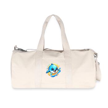 Bottlenose dolphin seal Dolphin Sea - Recycled Canvas Sports Bag by Stanley/Stella - natural - Front