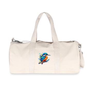 Kingfisher - Recycled Canvas Sports Bag by Stanley/Stella - natural - Front