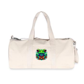 Grenouille - Sac de sport en toile recyclée Stanley/Stella - blanc naturel - Devant