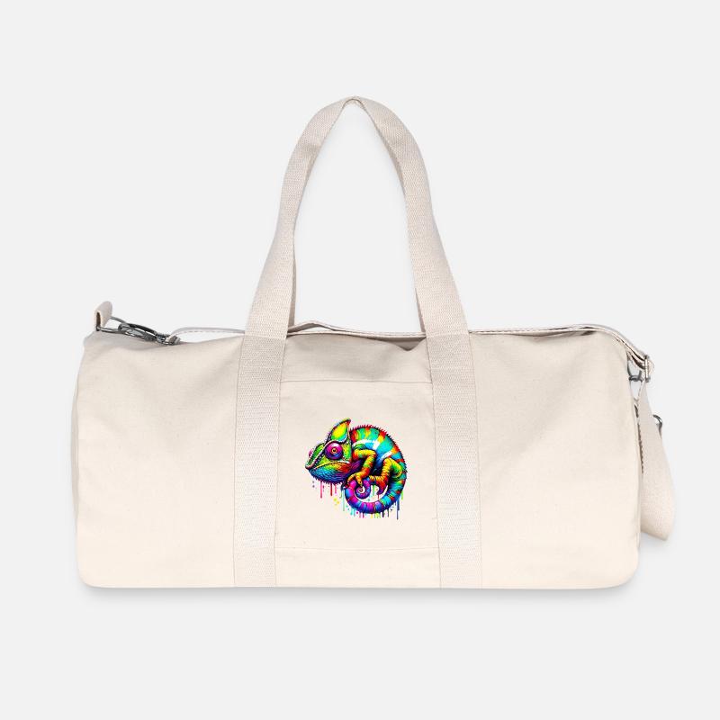 Chamäleon - Recycelte Canvas-Sporttasche von Stanley/Stella - Naturweiß