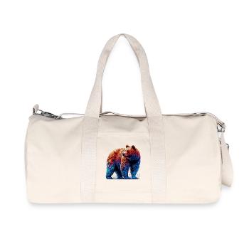 Bär - Recycelte Canvas-Sporttasche von Stanley/Stella - Naturweiß - Vorne
