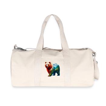 Bear - Recycled Canvas Sports Bag by Stanley/Stella - natural - Front