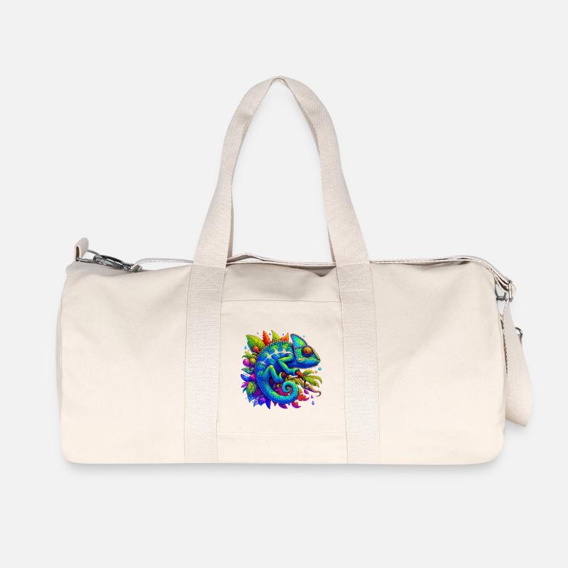 Chamäleon - Recycelte Canvas-Sporttasche von Stanley/Stella - Naturweiß