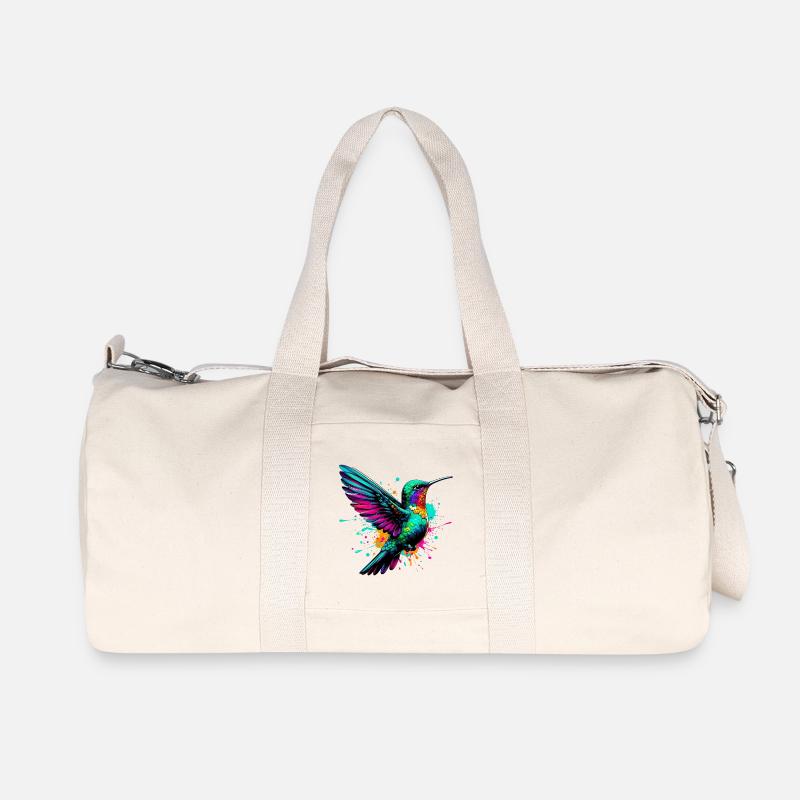 Kolibri - Recycelte Canvas-Sporttasche von Stanley/Stella - Naturweiß