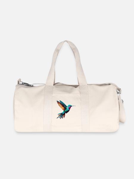 Kolibri - Recycelte Canvas-Sporttasche von Stanley/Stella - Naturweiß