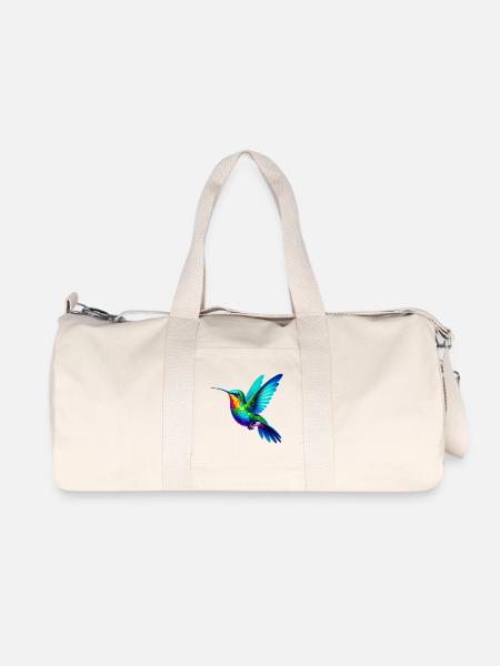 Kolibri - Recycelte Canvas-Sporttasche von Stanley/Stella - Naturweiß