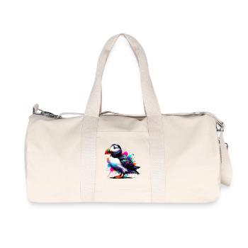 Puffin - Recycled Canvas Sports Bag by Stanley/Stella - natural - Front