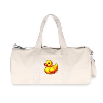 Caneton Canard Canard Canard - Sac de sport en toile recyclée Stanley/Stella - blanc naturel - Devant