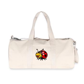 Marienkäfer - Recycelte Canvas-Sporttasche von Stanley/Stella - Naturweiß - Vorne