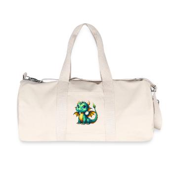 Drache - Recycelte Canvas-Sporttasche von Stanley/Stella - Naturweiß - Vorne