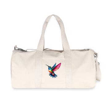 Kolibri - Recycelte Canvas-Sporttasche von Stanley/Stella - Naturweiß - Vorne