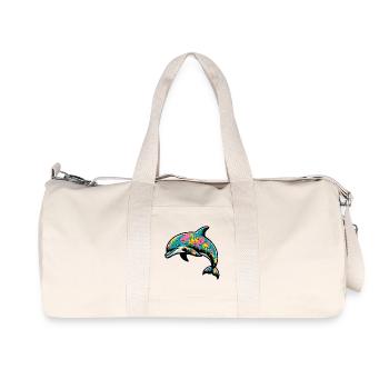 Dolphin - Recycled Canvas Sports Bag by Stanley/Stella - natural - Front