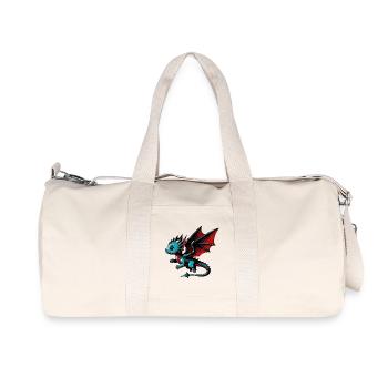 Drache - Recycelte Canvas-Sporttasche von Stanley/Stella - Naturweiß - Vorne