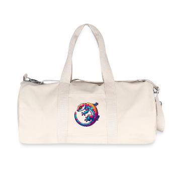 Gecko - Sac de sport en toile recyclée Stanley/Stella - blanc naturel - Devant