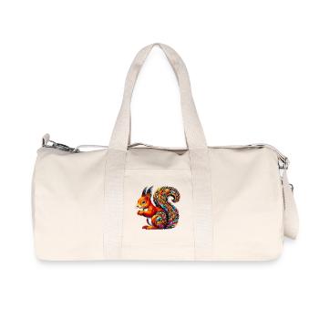 Eichhörnchen - Recycelte Canvas-Sporttasche von Stanley/Stella - Naturweiß - Vorne