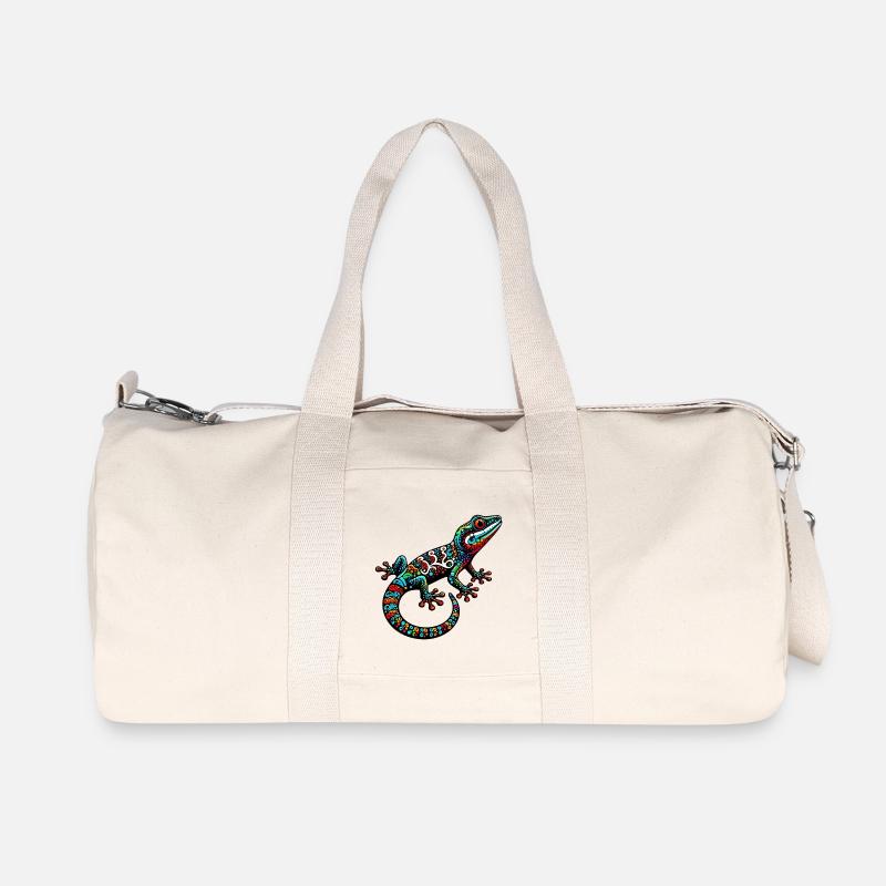 Gecko - Recycelte Canvas-Sporttasche von Stanley/Stella - Naturweiß