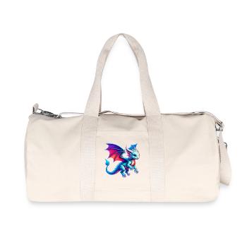Drache - Recycelte Canvas-Sporttasche von Stanley/Stella - Naturweiß - Vorne