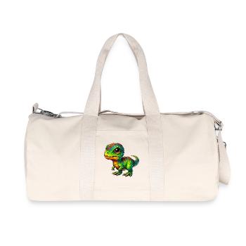 Dinosaure - Sac de sport en toile recyclée Stanley/Stella - blanc naturel - Devant