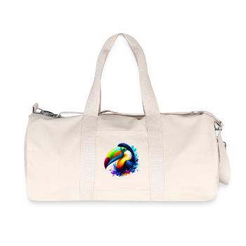 Tukan - Recycelte Canvas-Sporttasche von Stanley/Stella - Naturweiß - Vorne