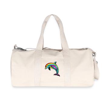 Dolphin - Recycled Canvas Sports Bag by Stanley/Stella - natural - Front