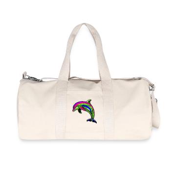 Dolphin - Recycled Canvas Sports Bag by Stanley/Stella - natural - Front