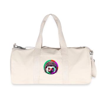 Hedgehog - Recycled Canvas Sports Bag by Stanley/Stella - natural - Front